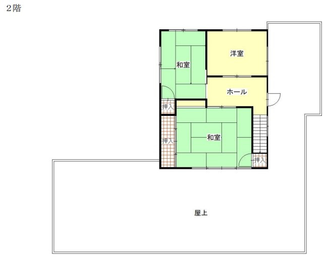 あわら市谷畠　中古住宅の間取り|2F