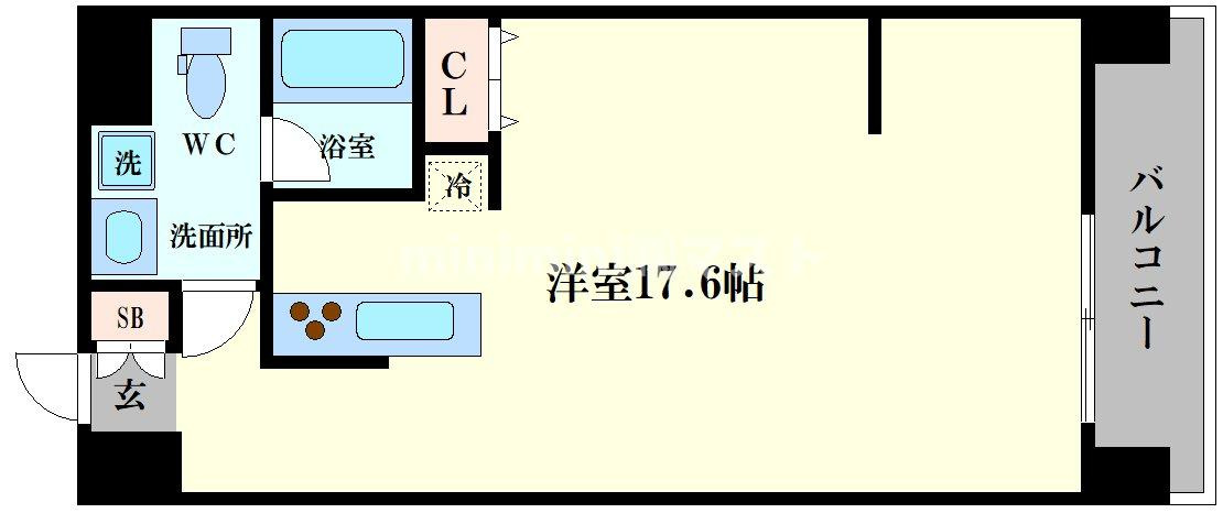 エスポアール江戸堀の間取り