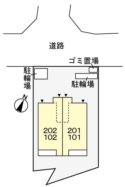 パークサイド仲田の区画図