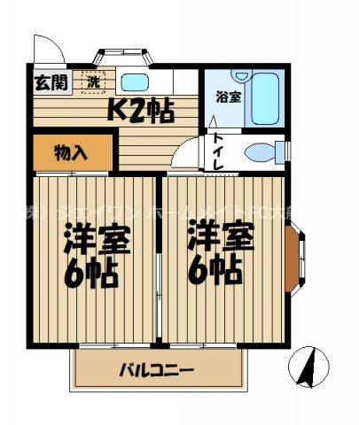 【間取り】 | ハウス丘 | 間取り図