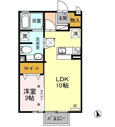【間取り】 | グランソシエB