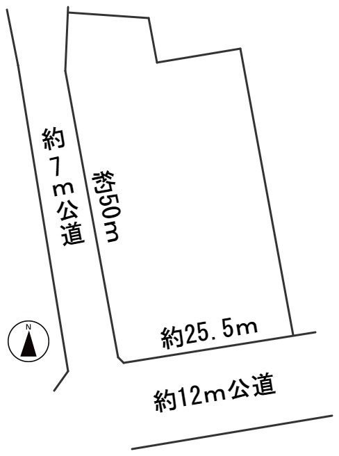 ５９０８１　山県市西深瀬土地の区画図