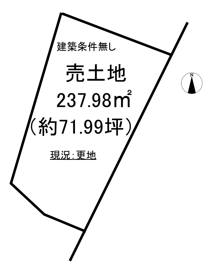 錦町上中田　売土地の土地図