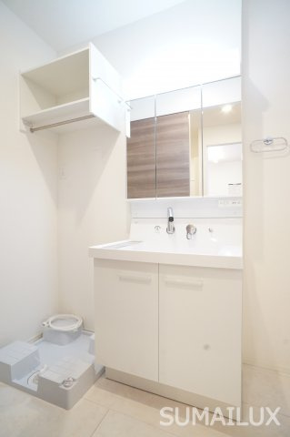 熊本市南区日吉２丁目のアパートの独立洗面台