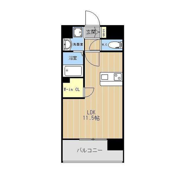 熊本市中央区坪井４丁目の賃貸マンションの間取り