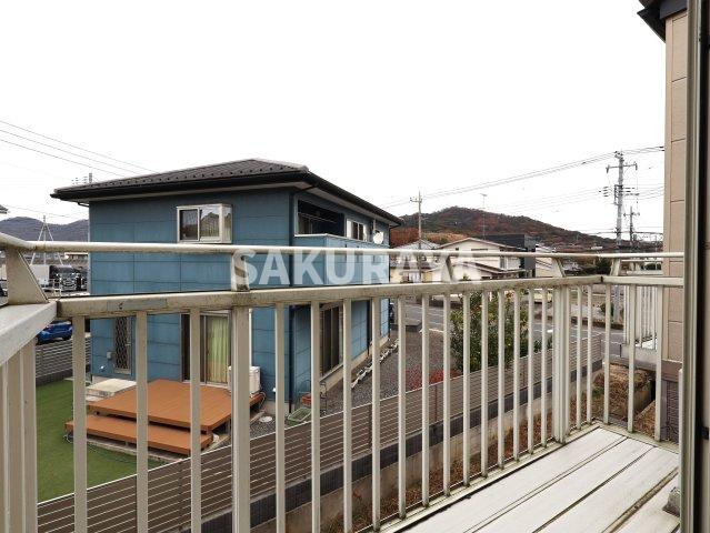 ピアタウン毛野２のバルコニー|2024年撮影。現況と異なる場合があります。北面バルコニー。