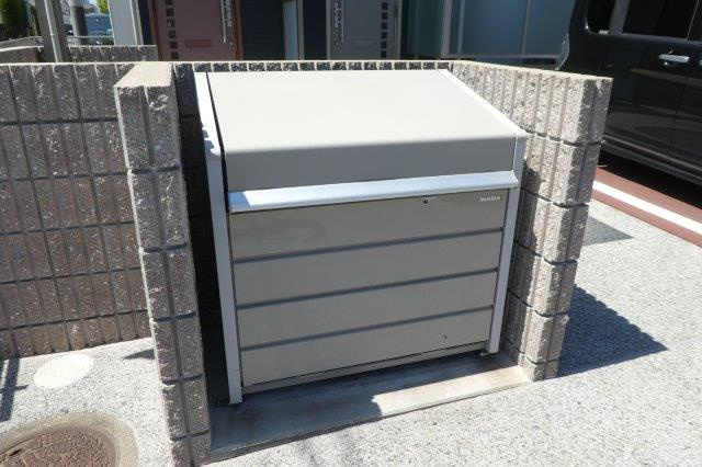 倉敷市西中新田のアパートのその他共用部分|敷地内専用ゴミステーション