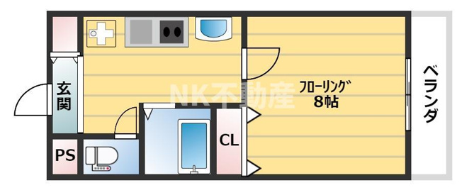 【間取り】 | グランディ小阪（河内小阪賃貸）