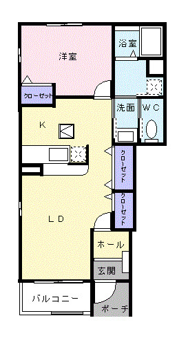 レジデンスさくら台Ｅの間取り|間取図