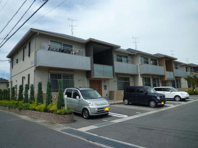 倉敷市平田のアパートの外観
