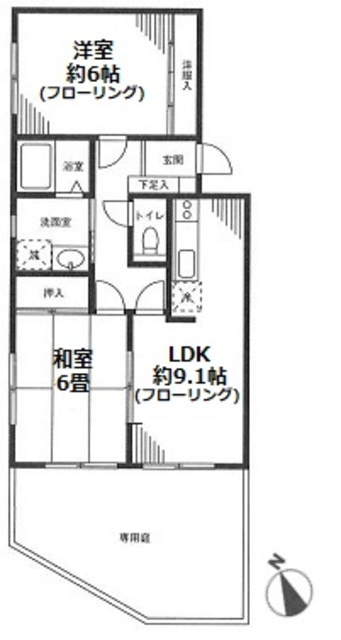 キャッスルコンフォートの間取り
