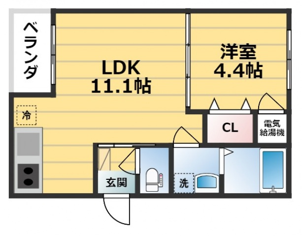 パラドール徳庵の間取り
