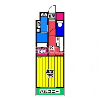 【間取り】 | アルファレガロ大橋 | アルファレガロ大橋の間取り