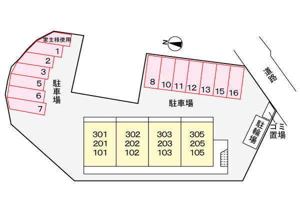 シャングリラ滝谷の区画図