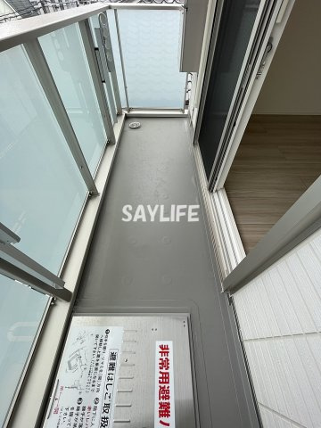 高井田ハイツ（D-room)のバルコニー