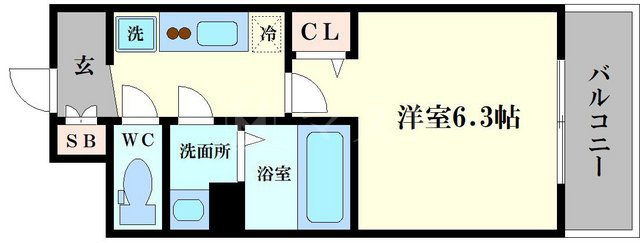 ララプレイス天王寺シエロの間取り