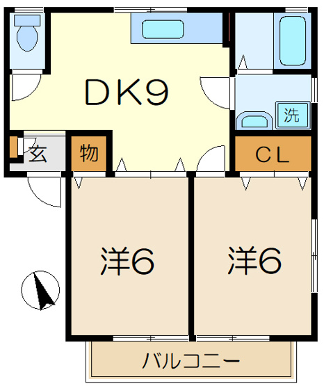 【間取り】 | マリーク弐番館