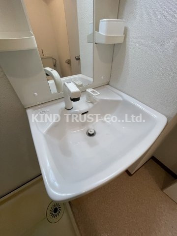 武村ハイツの洗面所|コンパクトで使いやすい洗面所