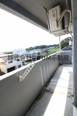 ライズ霧島のバルコニー|陽当たり良好なバルコニーです