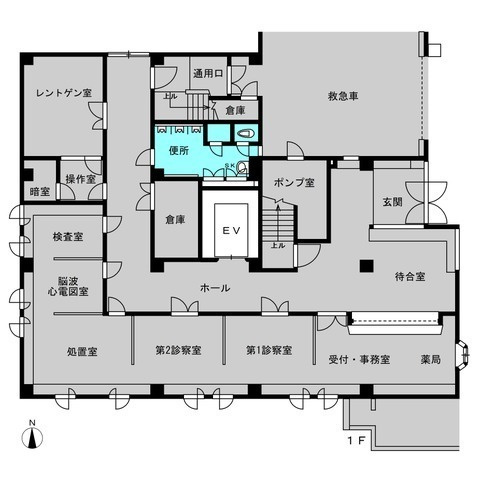 診療所の間取り
