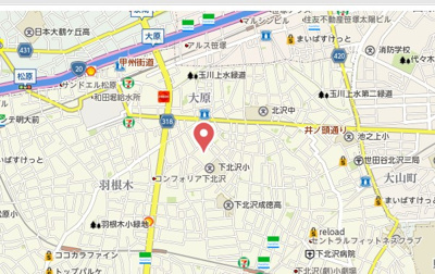 【地図】 | プロスペリティ・カーサ下北沢