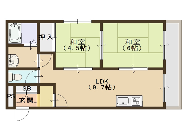 【間取り】 | シティーハウス酒井