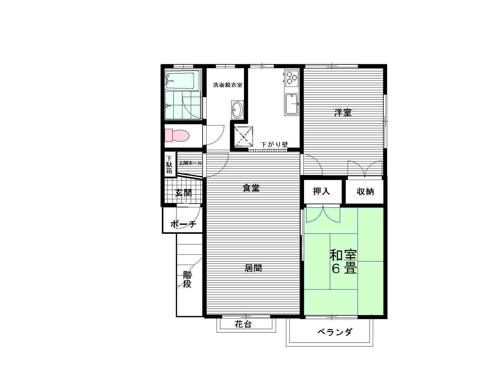 エストリジェールⅡの間取り