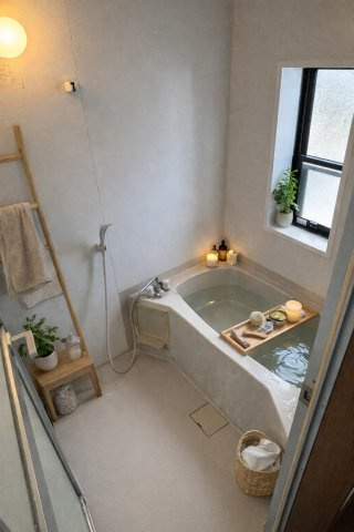 エストリジェールⅡの浴室|※写真はイメージです。家具・小物等は実際には付帯しません。