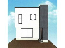 新築一戸建て　岡山市北区津島東の外観パース