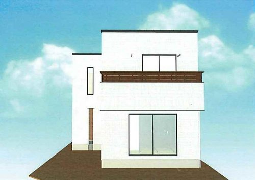 新築一戸建て　岡山市北区一宮の外観パース