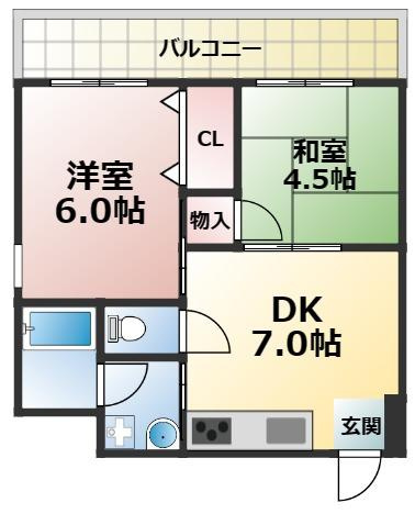 ライズコート永田の間取り
