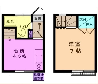 小平市鈴木町１丁目のテラスの間取り