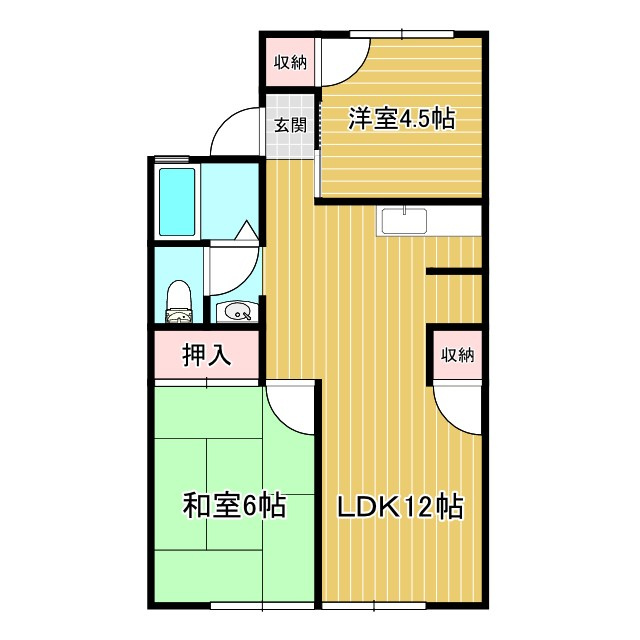 セジュール山本の間取り