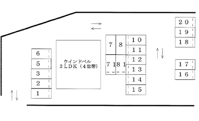 【区画図】 | ウインドベル駐車場