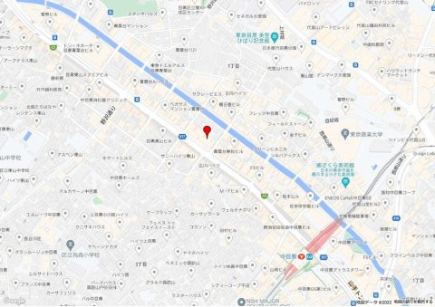 ライオンズマンション中目黒の地図