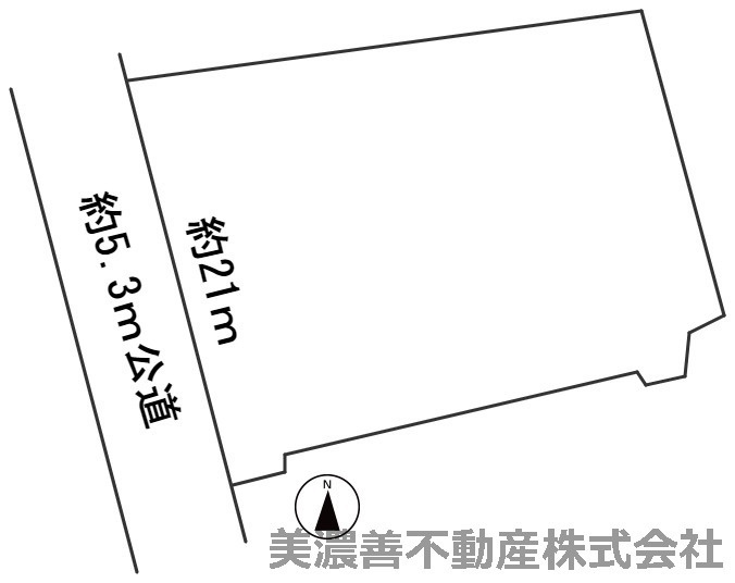 ５６６８７　岐阜市寺田土地の区画図