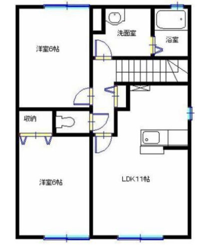 コンフォート高町1の間取り|ペットも一緒に住めます☆