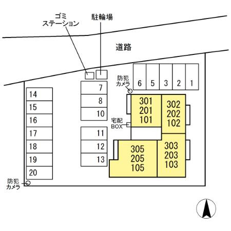 AVALONの区画図