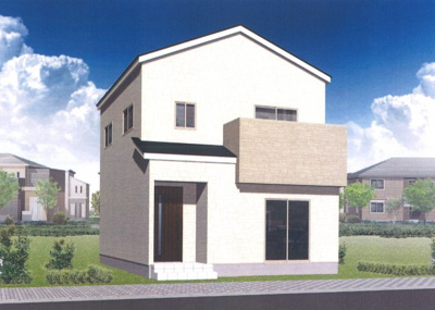 【土地図＋建物プラン例】 | 富田林市錦ヶ丘町　土地 | 完成予想図