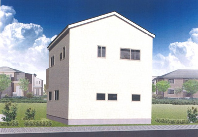 【土地図＋建物プラン例】 | 富田林市錦ヶ丘町　土地 | 完成予想図