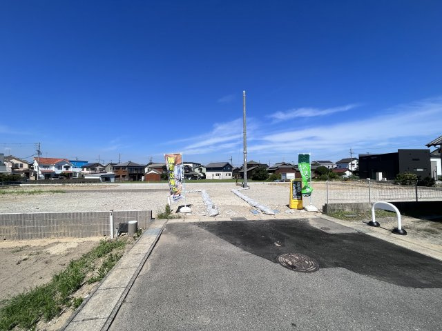 高浜市論地町2丁目　新築戸建　1号棟の外観|高浜市論地町2丁目新築分譲住宅全体写真です。2022年7月撮影