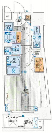 【間取り】 | アスヴェル大阪城WESTⅡ