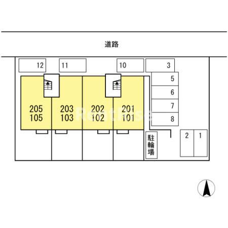 アネックス横井の玄関