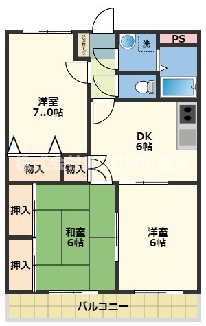 瀬戸山マンション1・2号館の間取り