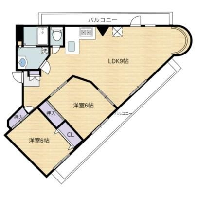 【間取り】 | 西池セントラルハイツ