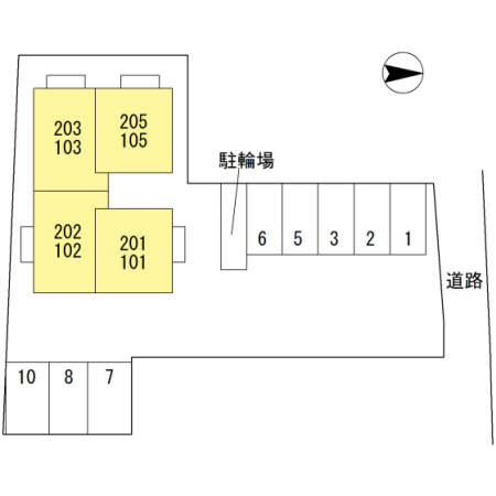 D-room西小二里の区画図