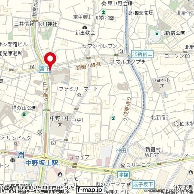 【地図】 | ルーブル中野坂上