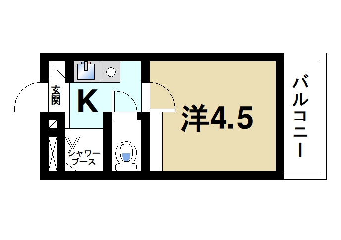 シティパレス21西大寺Part1の間取り|間取りです