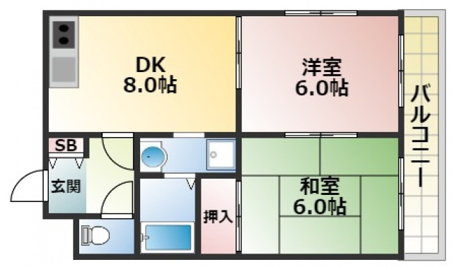 Mプラザ城東参番館の間取り