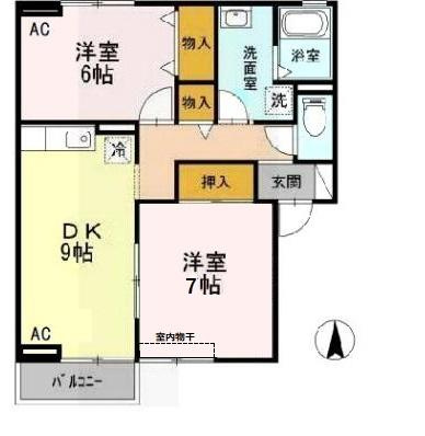 セジュールノリタケ Ａの間取り